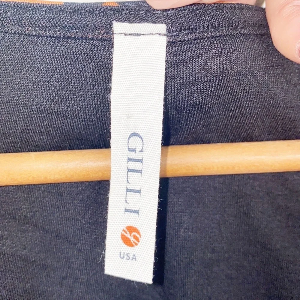 Gilli Faux Wrap Tie Waist Orange Midi Dress - Picture 6 of 10